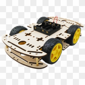 4wd Smart Robot Car Chassis For Arduino Platform With - Model Car, HD Png Download - smart car png