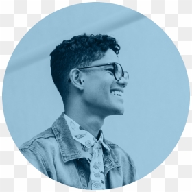 Blue - Haylou Gt1 On Ear, HD Png Download - glasses .png