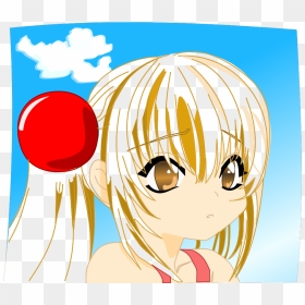 Blonde Girl Anime Svg Clip Arts - Manga Chica Rubia, HD Png Download - anime .png