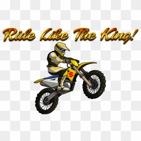 Ride Like The King Png Background - Motocross Clipart Png, Transparent Png - king.png