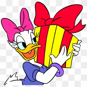 Daisy Clipart Christmas - Daisy Duck Christmas Transparent, HD Png Download - disney christmas png