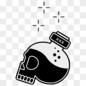 #caveira #aesthetic #aesthetictumblr #tumblr #veneno - Illustration, HD Png Download - caveira png