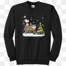 Christmas Charlie Brown Snoopy The Peanuts Movie Shirts - Sweatshirt, HD Png Download - the peanuts movie png