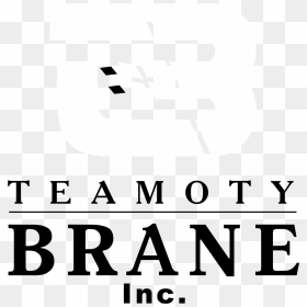 Teamoty Brain Logo Black And White - Poster, HD Png Download - all natural png
