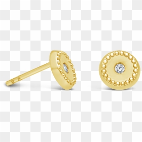 9ct Gold Cubic Zirconia Earing, HD Png Download - earing png