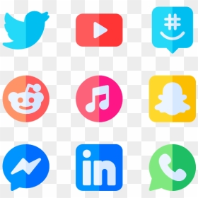 Transparent Background Social Media Png Pack, Png Download - social networking icons png