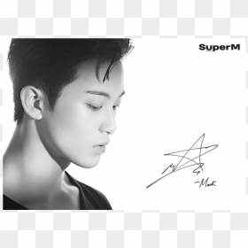 Mark Signed Poster Superm, HD Png Download - taemin png