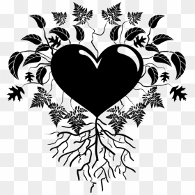 Heart,plant,stencil, HD Png Download - cactus drawing png