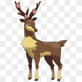 Deer Clipart Pokemon Black & White Deerling Sawsbuck - Sawsbuck Png, Transparent Png - deer clipart png