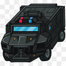 A Swat Team Truck Vector Done For A Client"s App Game - Trailer Truck, HD Png Download - swat team png