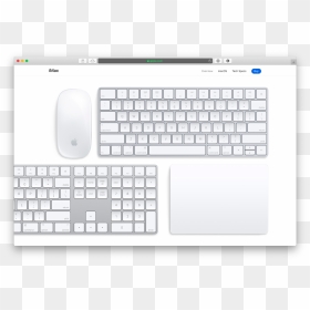 Mac Keyboard Mouse Apple Clean - Apple Wireless Keyboard, HD Png Download - apple keyboard png