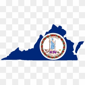 Virginia, Map, Usa, State, Flag, America, North America - Virginia State Flag Png, Transparent Png - virginia outline png