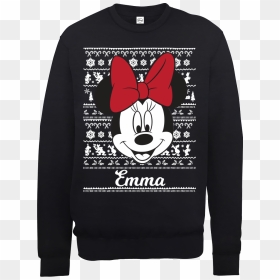 Official Mickey Mouse Womens Personalised Christmas - Star Wars The Last Jedi Pullover, HD Png Download - disney christmas png
