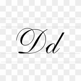 Letter D Handwritten - Calligraphy, HD Png Download - handwritten circle png