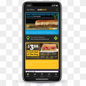 Smartphone, HD Png Download - subway sub png