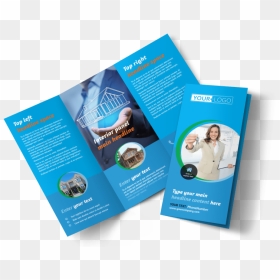 Real Estate Agent Brochure Template Preview - Travel Tri Fold Brochure Design, HD Png Download - real estate agent png