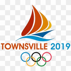 Townsville 2019 Olympics Logo Official - Pyeongchang 2018 Logo Png, Transparent Png - rio olympics logo png