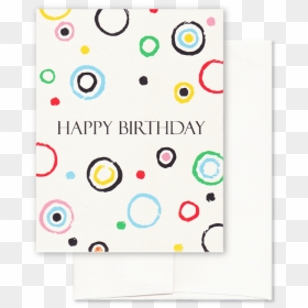 Dear Bea Circles Birthday Card - Circle, HD Png Download - handwritten circle png