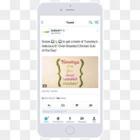 Iphone, HD Png Download - subway sub png