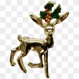 Reindeer, HD Png Download - holly branch png