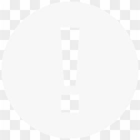 White Warning Symbol Png, Transparent Png - cicle png