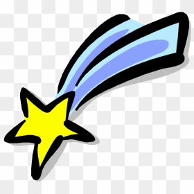 Falling Star Clip Art - Cartoon Clipart Shooting Star, HD Png Download - falling star png
