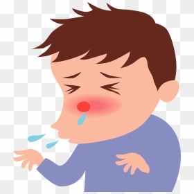 Cold Sneeze Boy Clipart - Illustration, HD Png Download - sneeze png