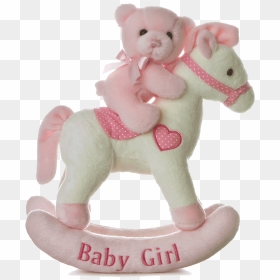 12″ Baby Girl Musical Rocking Horse - Girl Rocking Horse, HD Png Download - baby horse png
