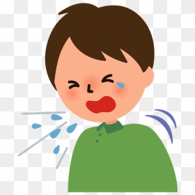 Sneeze Cold Sick Clipart - صورة طفل يعطس كرتوني, HD Png Download - vhv