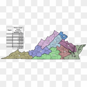 The Boundaries Of Nine Go Virginia Regions Were Defined - Go Virginia Regions, HD Png Download - virginia outline png
