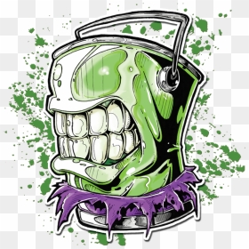 Angry Green Spray Paint Cans, Spray Painting, Graffiti - Angry Spray Paint Can Graffiti, HD Png Download - watercolor splotch png