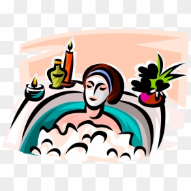 Vector Illustration Of Spa Treatment Gentle Purifying, HD Png Download - spa facial png