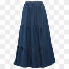 Sabrina Theresa National Crop Top & Denim Maxi Skirt - A-line, HD Png Download - grass skirt png