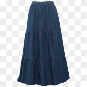 Sabrina Theresa National Crop Top & Denim Maxi Skirt - A-line, HD Png Download - grass skirt png