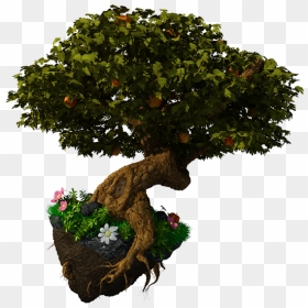 Tree Fantasy Png, Transparent Png - 3d tree png