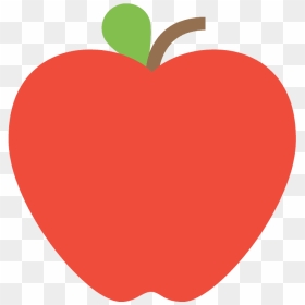 Red Apple Emoji Clipart - Emoji De Una Manzana, HD Png Download - fruit emoji png