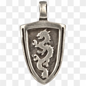 Knight Shield With Dragon - Locket, HD Png Download - knight shield png