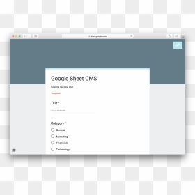 Google Form Header Size 2018, HD Png Download - google forms png