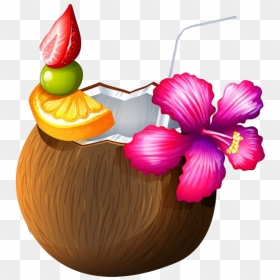 Coconut Water Png Transparent Background - Coconut Drink Clipart Png, Png Download - waterpng