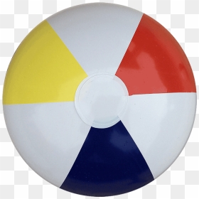 Beach Ball Red Orange - Circle, HD Png Download - red sphere png