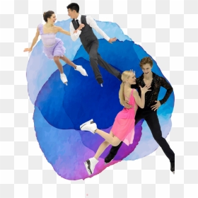 Icedancebanner - Figure Skating Jumps, HD Png Download - ice skater png
