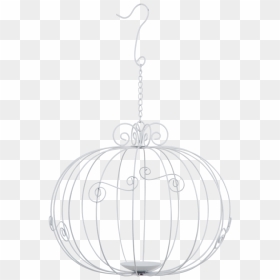 Decorative Pumpkin Bird Cage - Earrings, HD Png Download - white pumpkin png
