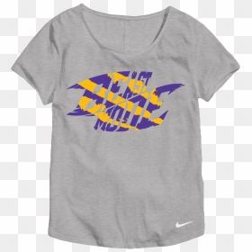 Thrilla Nation Womens Grey Dri Fit Shirt Front 4, HD Png Download - beast mode png