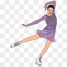 Ice Skating Clipart - Girl, HD Png Download - ice skater png