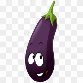 Eggplant Clipart Individual Fruit Vegetable - Individual Cartoon Pictures Of Fruits And Vegetables, HD Png Download - fruit emoji png