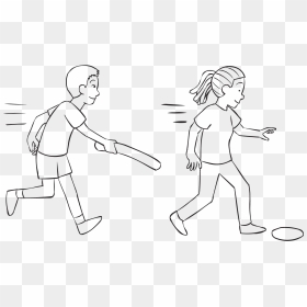 Man Chasing A Woman With A Boffer Playing A Fun Tag, HD Png Download - swat team png
