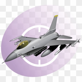 F 16 Fighter Jet Clipart, HD Png Download - flight icon png