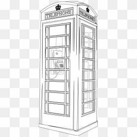 Telephone Box Line Drawing, HD Png Download - coupon outline png