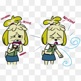 228kib, 1024x667, Sneeze - Animal Crossing Isabelle Sick, HD Png Download - sneeze png
