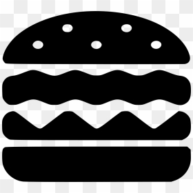 Burger Svg Png Icon Free Download - Black Burger Vector Png, Transparent Png - burger icon png